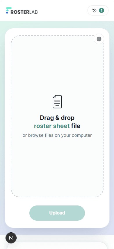 Roster Lab Roster Extractor project view 6